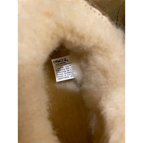 New Girls Pawz by BearPaw Pretty Short Hickory Brown Boots Size 10 New - Picture 8 of 12